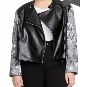 Rachel Roy Charlie Biker Moto jacket 2X